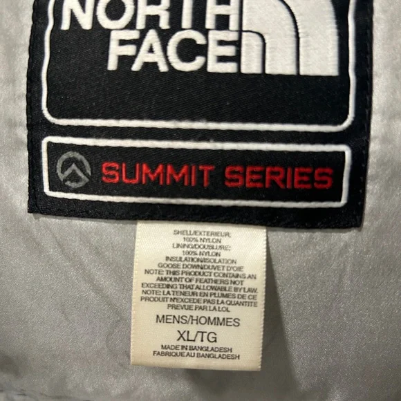 The North Face Men’s Y2K Summit 700 Goose Down Puffer Coat Size XL
